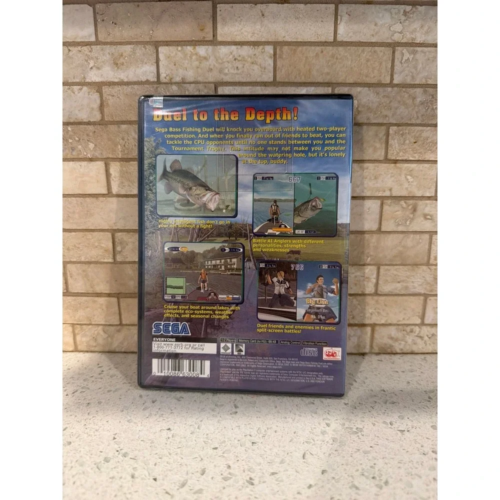 Sega Bass Fishing Duel for PlayStation 2 PS2 New Factory Sealed